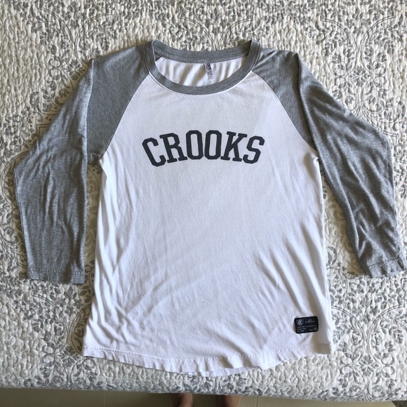 Crooks & Castles Tops - Crooks & Castles Raglan Tee Ladies Medium
